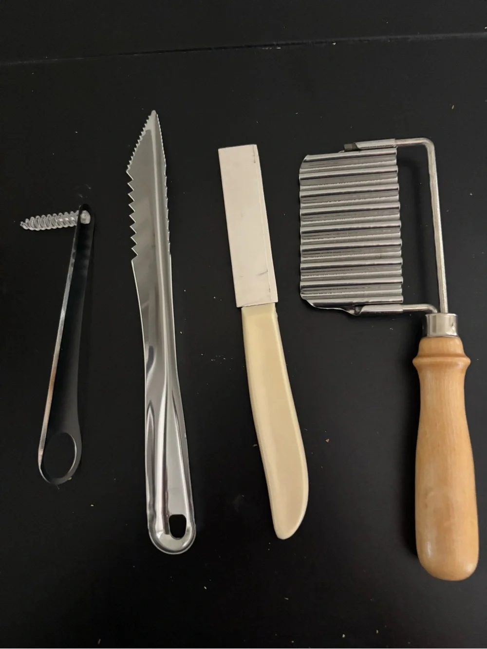 Vintage Kitchen Garnishing Tools.